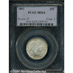 1892[25C] MS64 PCGS.