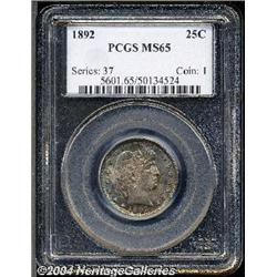 1892[25C] MS65 PCGS.