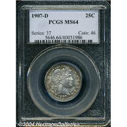 1907-D[25C] MS64 PCGS.