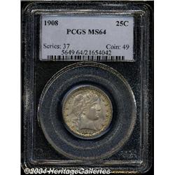 1908[25C] MS64 PCGS.
