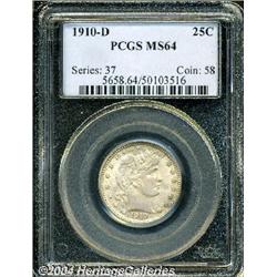 1910-D[25C] MS64 PCGS.
