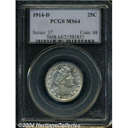 1914-D[25C] MS64 PCGS.
