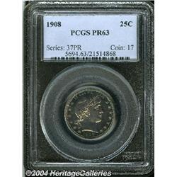 1908[25C] PR63 PCGS.