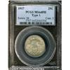 Image 1 : 1917[25C] Type One MS64 Full Head PCGS.