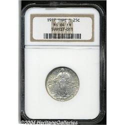1917[25C] Type One MS64 Full Head NGC.
