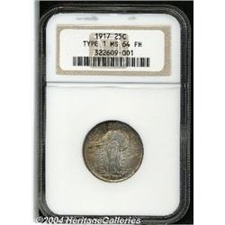 1917[25C] Type One MS64 Full Head NGC.