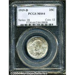 1919-D[25C] MS64 PCGS.