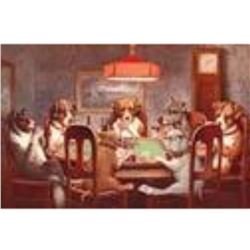 7 Dogs PLaying Poker