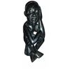 Image 1 : Wood Carved Sculpture Thinking Man