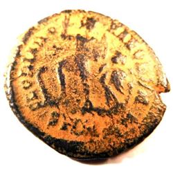 Bronze Coin of Theodosius I (379-395 A.D.)