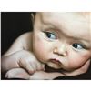 Image 1 : Signed Oil on Canvas Painting, Baby Face