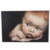 Image 2 : Signed Oil on Canvas Painting, Baby Face