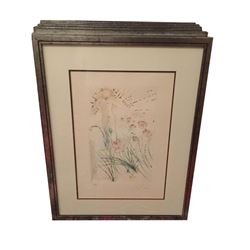 1971 Dali Etching, Song of Songs of Soloman