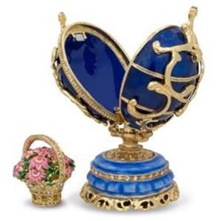 1899-1903 Spring Flowers in Blue Russian Faberge Egg