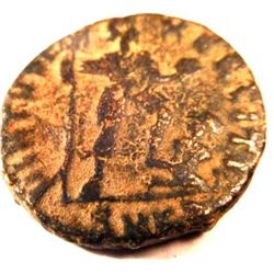 Bronze Coin of Theodosius I (379-395 A.D.)