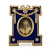 Image 1 : Blue Enameled Guilloche Russian Royal Picture Frame