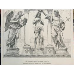 19thc Print, The Baptism Of Jesus