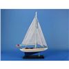 Image 2 : Wooden Enterprise Model Sailboat Decoration 16"