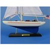 Image 5 : Wooden Enterprise Model Sailboat Decoration 16"