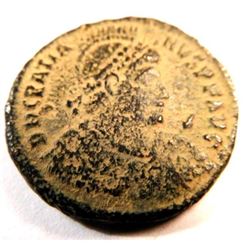 Bronze Coin of Arcadius (383-408 A.D.)