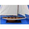 Image 8 : Wooden Columbia Model Sailboat Decoration 60"