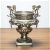 Image 2 : Antique Silver Cherub Urn With Lion Handles C. 19th Century