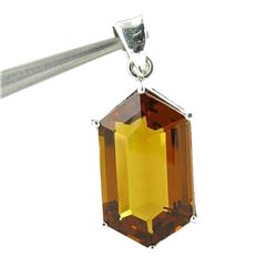 53.35ct Madeira Citrine Honeycomb Shaped Pendant