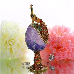 Faberge Inspired Peacock, Fabulous Piece, Very Elegant, Private Collection Elegance