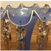 Image 3 : Pair of Blue Glass Crystal Icicle Prism Lustre