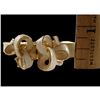 Image 3 : Cream Enamel Hinged Bangle Bracelet with Decorative Bows