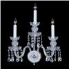 Image 1 : Sconce 3 - 3 Light Crystal Sconce with Swarovski