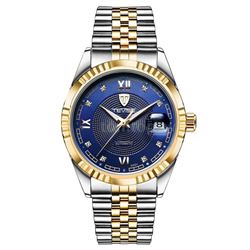 Tevise Stainless Steel Automatic Mechanical Men Luminous Watch Waterproof
