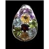 Image 5 : Rainbow Multi-Gemstone Slider Pendant