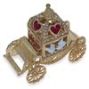 Image 5 : Royal Coronation Coach with Doves Trinket Box Figurine 3.25 Inches