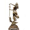 Image 5 : Original Justice Lady Bronze Marble Statue Nude Female