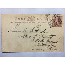 1893 London Original Postmarked Handwritten and Typed Post Card