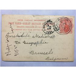 1894 London Original Postmarked Handwritten Post Card