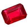 Image 3 : VVS 9.10 Ct Natural Mozambique Blood Red Ruby AGSL Certified Emerald Cut Gem