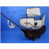 Image 12 : Wooden Santa Maria with Embroidery Tall Model Ship 30"