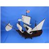 Image 4 : Wooden Santa Maria with Embroidery Tall Model Ship 30"