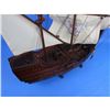 Image 8 : Wooden Santa Maria with Embroidery Tall Model Ship 30"