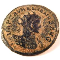 Bronze coin of Aurelian (270-275 A.D.)