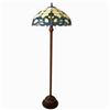 Image 2 : "DOUTZEN" Tiffany-style 2 Light Victorian Floor Lamp 18" Shade