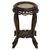Image 1 : Asian Marble Top Foliate & Figural Side Table