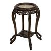 Image 2 : Asian Marble Top Foliate & Figural Side Table