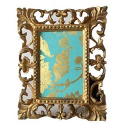 Vintage Gold Ornate Florentine 4ï¿½ x 6ï¿½ Picture Frame, Made in Italy, Easel Frame, Hollywood Rege
