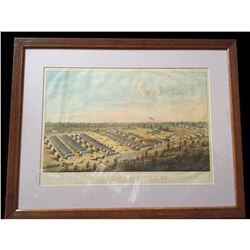 RARE Original1864 Parole Camp Annapolis MD Map