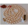 Image 2 : 30" Cultura Oyster Shell Pearl Necklace