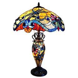Tiffany-style Double Lit Table Lamp