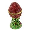 Image 2 : Faberge Inspired Crystal Red Strawberry Royal Inspired Russian Egg